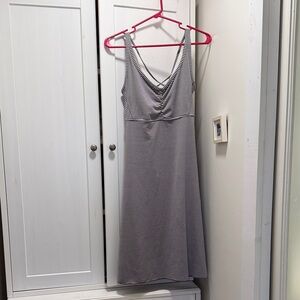 Prana Striped Sleeveless V-Neck Dress. Size M.